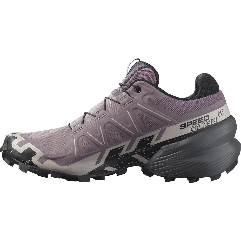 NWT Salomon Women's Speedcross 6 , Moonscape/Black/Ashes of Roses-Size 7 B (M) - Picture 5 of 7